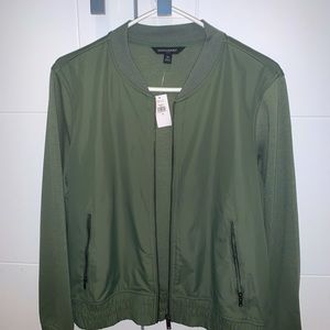 Brand new Banana Republic Womens bomber jacket - green, size M